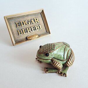 New Edgar Berebi Limited Edition Frog Box Collectible Jewelry Box